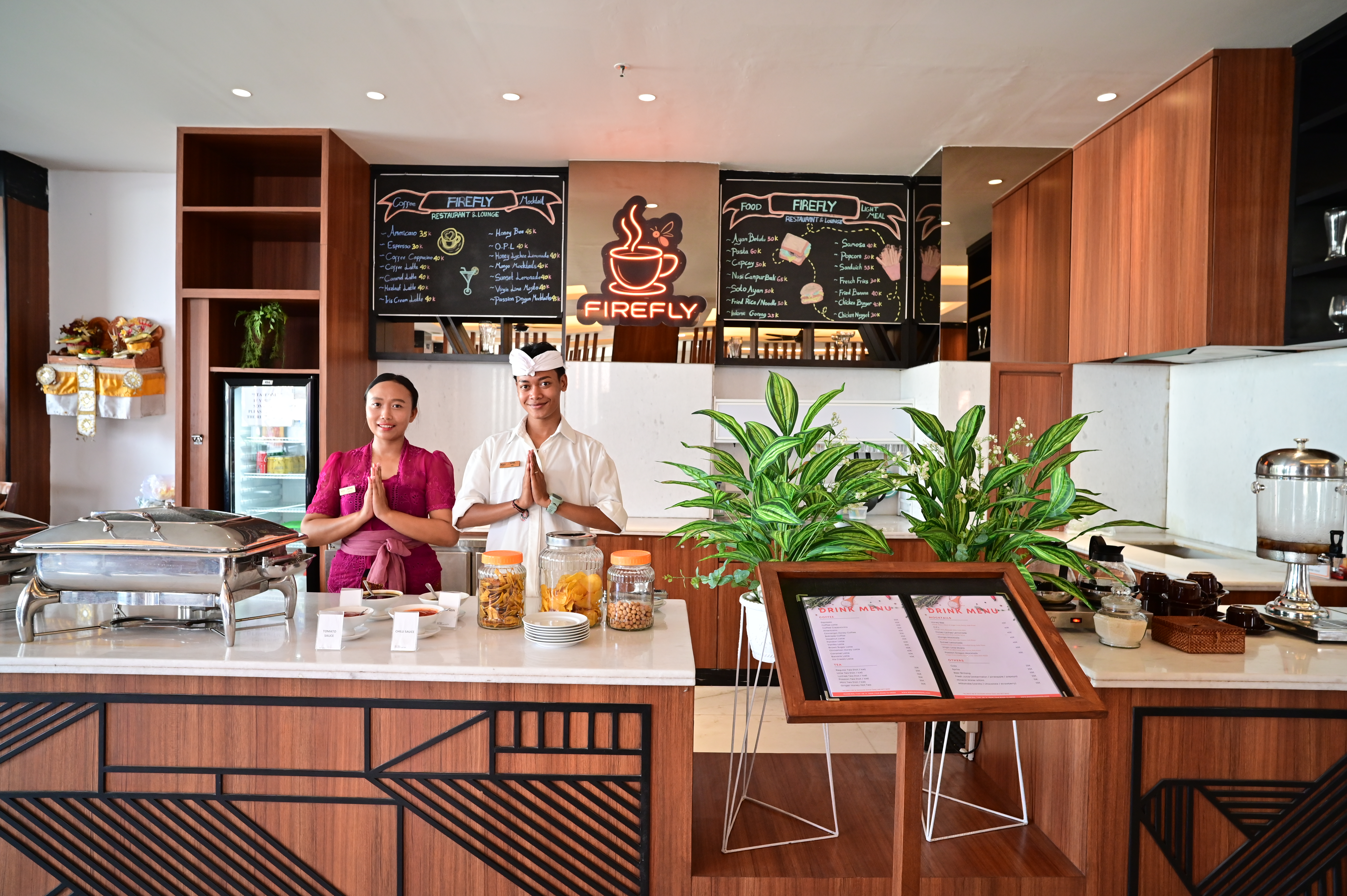 Dining at Boss Legian Hotel